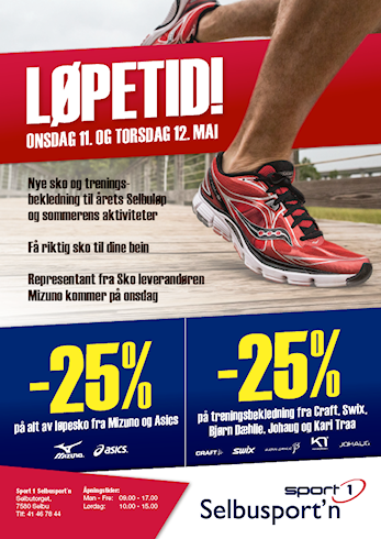 Tilbud fra Selbusport